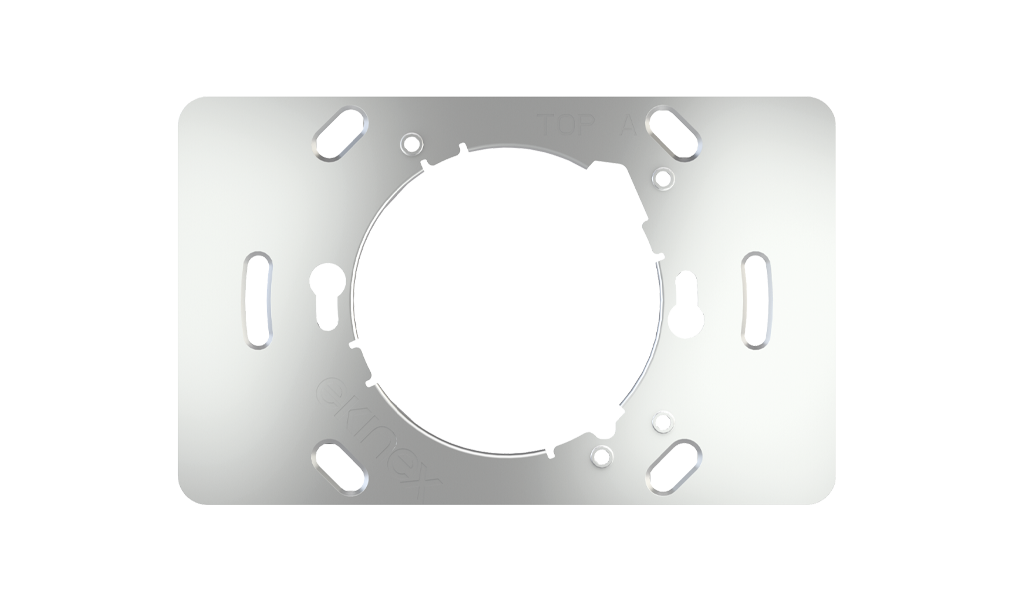 EKINEX Supporto di montaggio rettangolare (pulsante 6 canali e Touch&See con pulsante 2 canali serie FF)