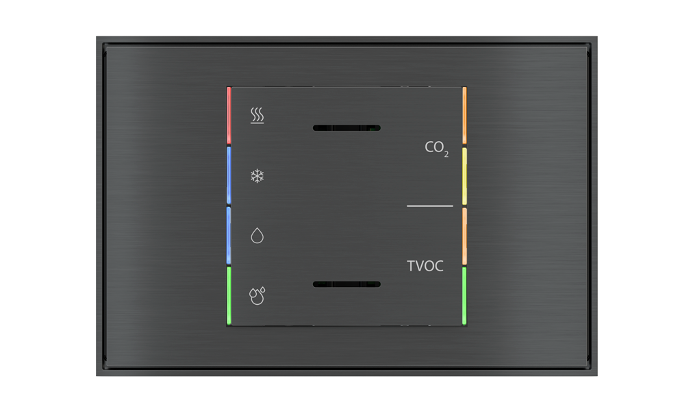 EKINEX Multisensore di qualità dell'aria con regolatore per scatola rettangolare