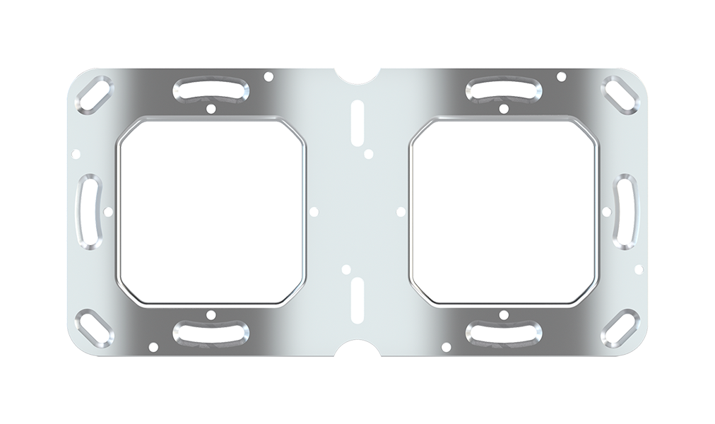 EKINEX Supporto di montaggio a 2 posti (dispositivi serie 20venti e 71)