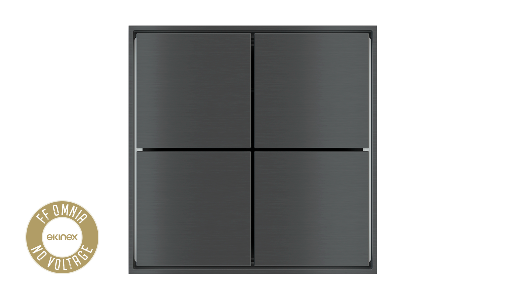 EKINEX Pulsante universale OMNIA (NO VOLTAGE)