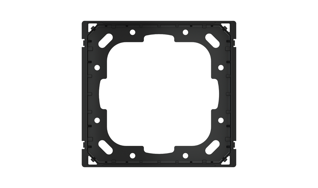 EKINEX EK-TAQE-1 Adattatatore per montaggio di 1 placca quadrata con cornice form-flank (prodotto Ekinex)