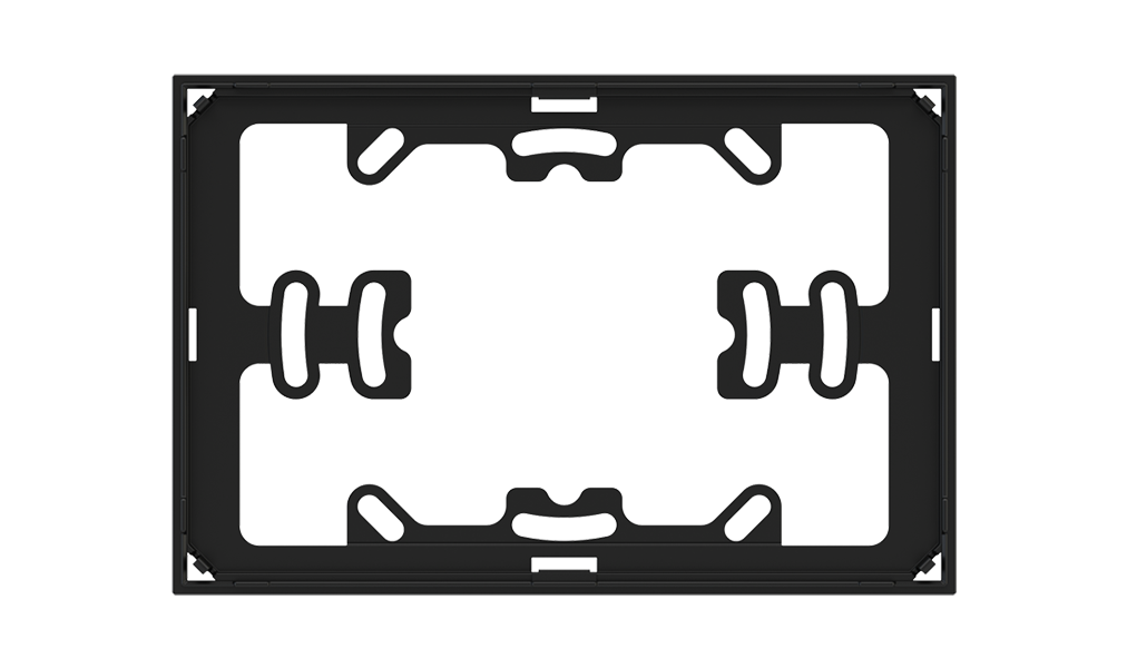 EKINEX EK-TAR-1-NF Confezione 1 pezzo telaio adattatore rettangolare senza cornice nero (serie NF)