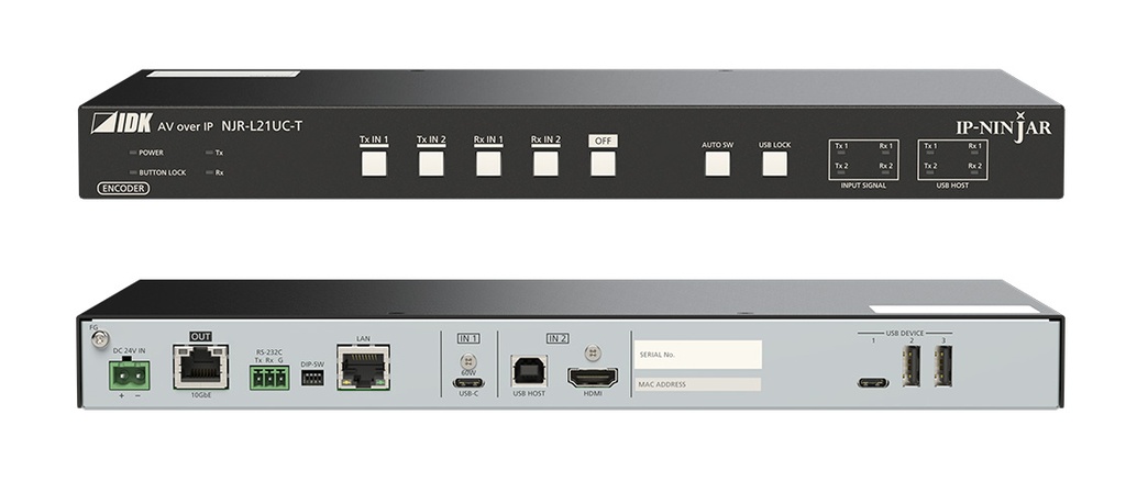 IDKAV IDK NJR-L21UC-T Trasmettitore SDVoE 4K, 1In USB-C, 1In HDMI, 1Out CAT 10Gb