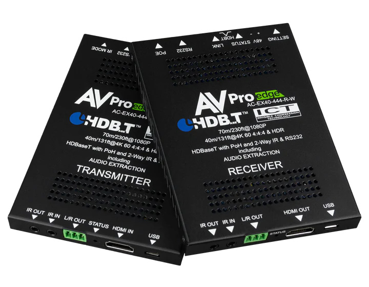 AVPro Edge AC-EX40-444-KIT-W Kit di estensione HDBaseT 40 m Weatherproof IP68