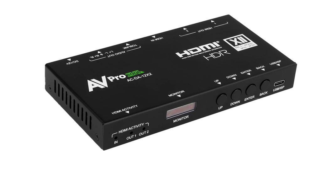 AVPro Edge AC-DA-12X2 Distributore video HDMI 1 x 2 48Gbps