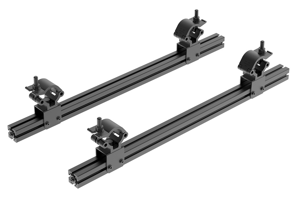 EUROMET 22700 K BRIDGE TRUSS FLOOR MAXI 2 barre e 4 clamps 40 per Kalibro H