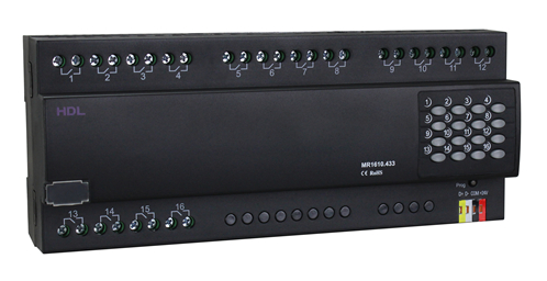 HDL MR1610.433 Attuatore barra DIN 16CH 10A