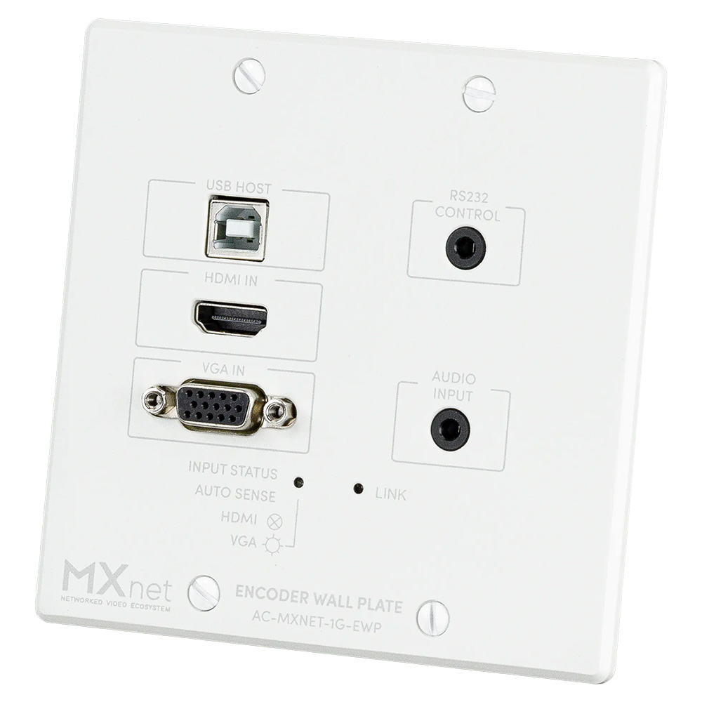 AVPro Edge AC-MXNET-1G-EWP Trasmettitore 1G AV over IP Wall Plate