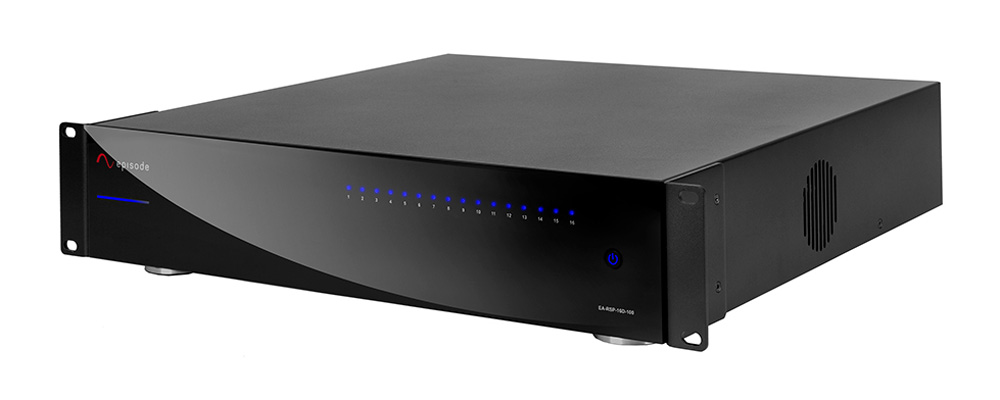 EPISODE EA-RSP-16D-100 Amplificatore 8 Zone a 16 canali con DSP e OVRC