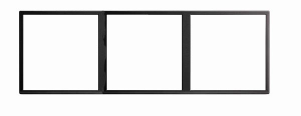 HDL MP3H-EC/TILE.48-P-AG Frame per Tile 3 placche pla ash-gray