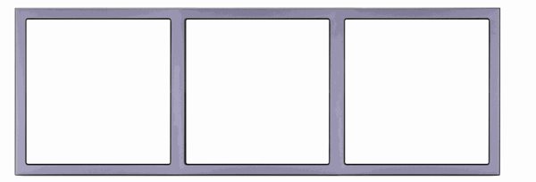 HDL MP3H-EC/TILE.48-P-SG Frame per tastiera Tile 3 placche, grigio siderale