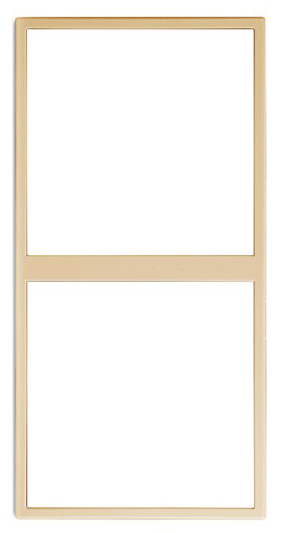 HDL -MP2V-EC/TILE.48-CG Frame per pannello 2 posti serie Tile, grigio cenere