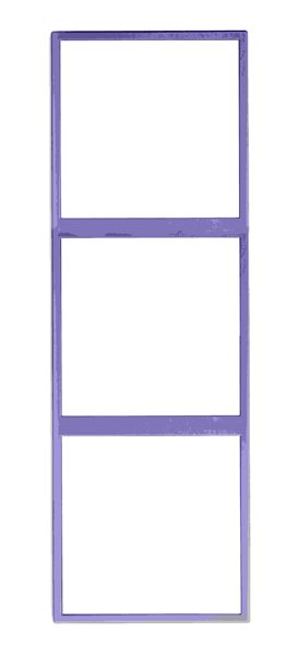 HDL -MP3V-EC/TILE.48-SG Frame per pannello 3 posti serie Tile, grigio siderale