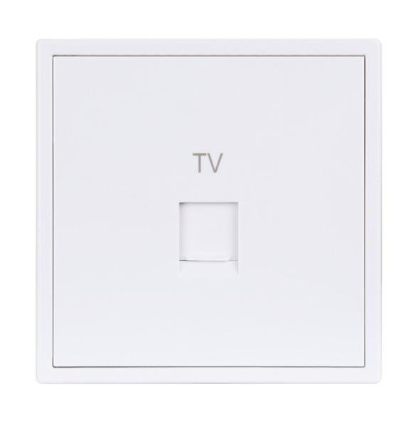 HDL MP1-W-CATV/TILE.48-IW Placca presa CATV serie Tile ivory-white