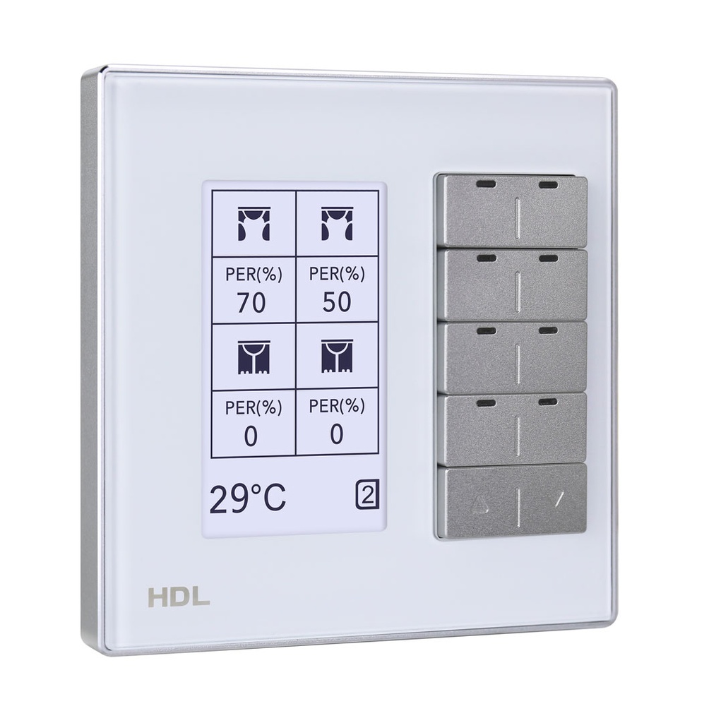 HDL M/DLP04.1-A2-48-EU-WH Modern Smart Panel KNX DLP EU bianco