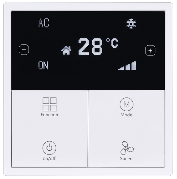 HDL M/PTOL6.1-IW Termostato Display LCD pla ivory-white