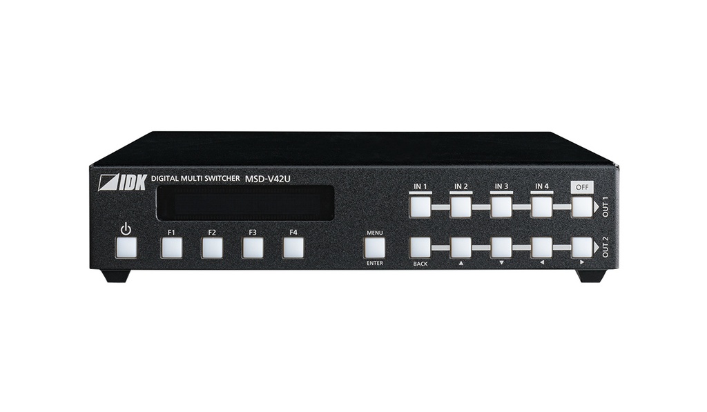 IDKAV IDK MSD-V42UC Switcher 2 scaler seamless 4K, 4IN/2OUT HDMI+SDVoE