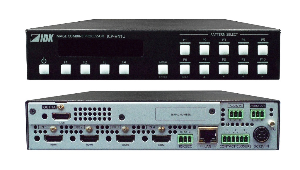 IDKAV IDK ICP-V41U Processore multiview 4 finestre, 4 IN e 1 OUT HDMI 4K@60 4:4:4