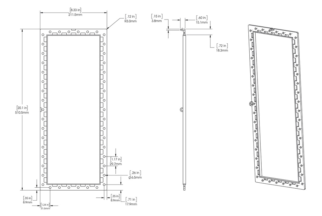 JBL SYNTHESIS JBLWB52 Aattatore per premontaggio diffusori