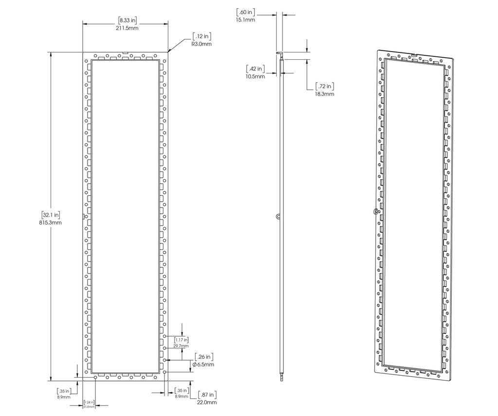 JBL SYNTHESIS JBLWB54 Adattatore per premontaggio diffusori