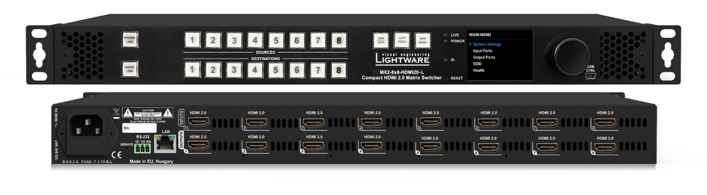 LIGHTWARE MX2-8x8-HDMI20-L