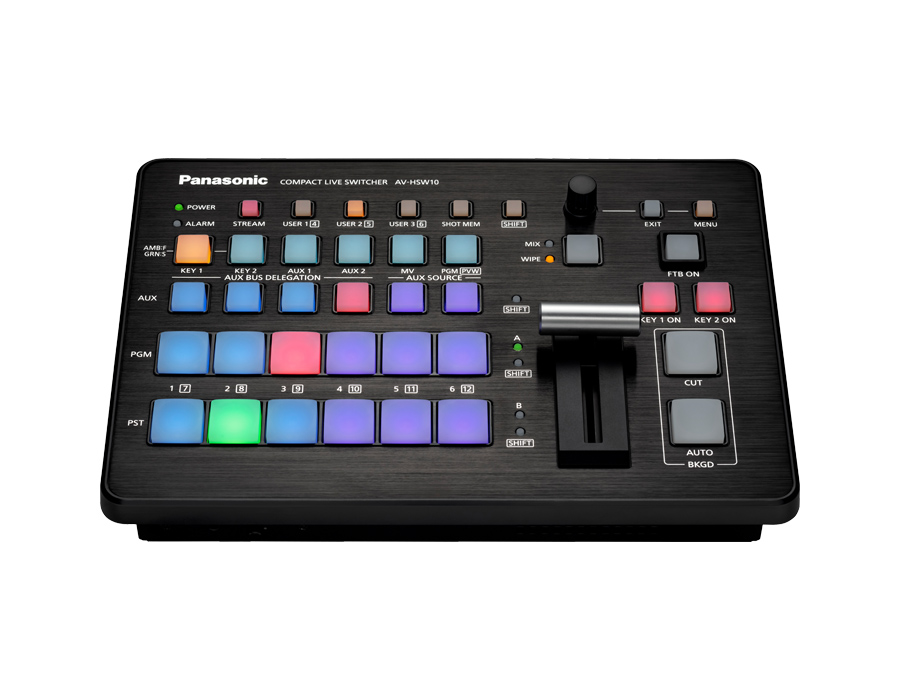 PANASONIC AV-HSW10EJ Mixer video FullHD, 6 In, 3 Out + streaming