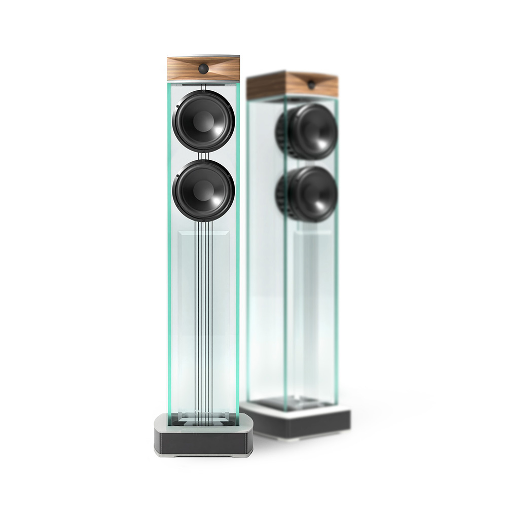 WATERFALL AUDIO NIAGARA XT2 CLASSIC (Coppia) Diffusori da pavimento in vetro finitura in faggio