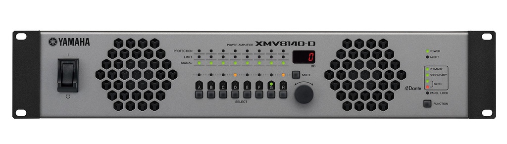 YAMAHA XMV8140D Ampli Classe D a 8 ch 140W a 4Ohm o 100V + Dante