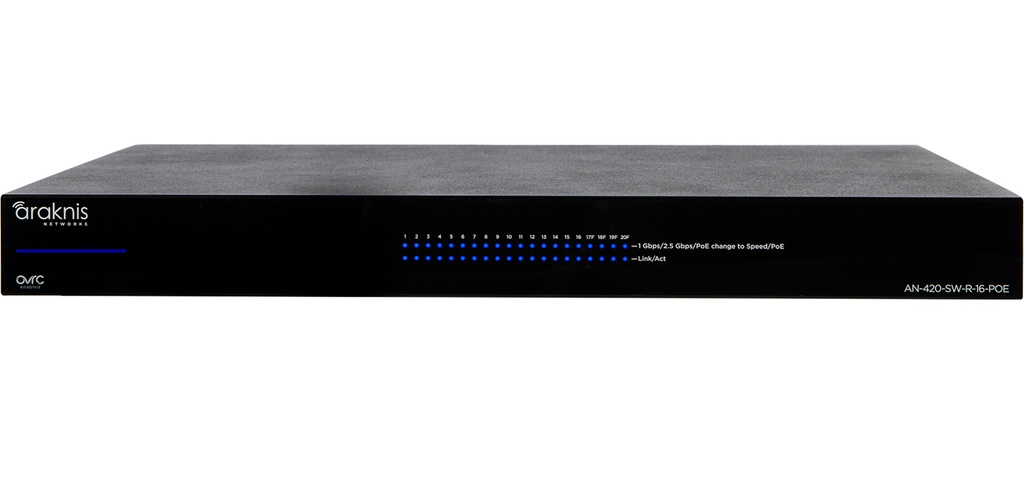 Araknis AN-420-SW-R-16-POE Managed switch 16 porte posteriori