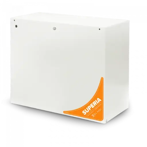 [SPR2040] ELMO SPR2040 Centrale antintrusione SUPERIA max 2040 ingressi, 2 Ethernet, 2 USB (USB-C + USB-A), box metallico con chiave, 2 linee seriali RS-485 indipendenti, batteria max 40Ah