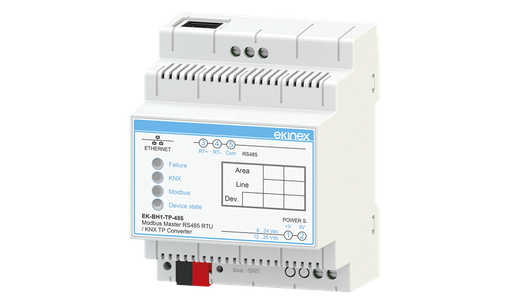 [61EK-BH1-TP-485] EKINEX Gateway Modbus RS485 master - KNX