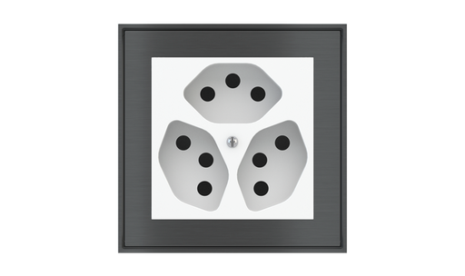 [112SC60] EKINEX Placche e cornici quadrate per componenti di serie civile (modulo 60x60 mm)