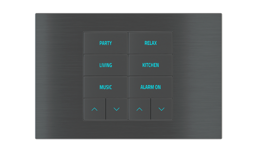[287EK-E2E-TP-10] EKINEX Pulsante 10 tasti con testi/simboli retroilluminati e sensore di prossimità per scatola rettangolare
