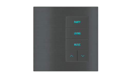 [338EK-E2E-TP-5R] EKINEX Pulsante 5 tasti con testi/simboli retroilluminati e sensore di prossimità (versione destra)