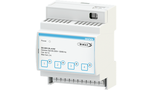 [479EK-GD1-DL-4-HV] EKINEX Dimmer DALI 90-230V~50/60Hz 4 canali