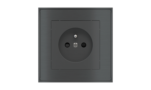 [512EK-PWS-FR] EKINEX Presa elettrica quadrata (modulo 55x55 mm) - FR