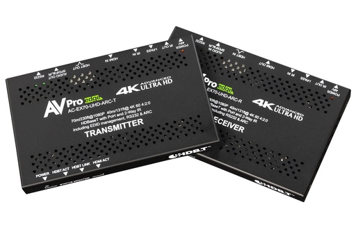 [THOM003540] AVPro Edge AC-EX70-UHD-ARC KIT Kit di estensione HDBaseT 70 m 10Gbps con ARC