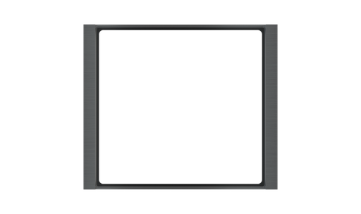 [EK-FLQ-GBU] EKINEX EK-FLQ-GBU Cornice FF Flank quadrata (94x80) Metallo Carbon