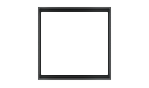 [EK-FOQ-GBU] EKINEX EK-FOQ-GBU Cornice FF Form quadrata (86X86) Metallo Carbon