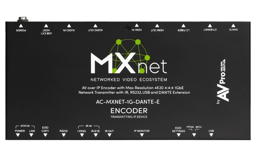 [THOM003578] AVPro Edge AC-MXNET-1G-DANTE-E Trasmettitore 1G SDVoE AV over IP con Dante