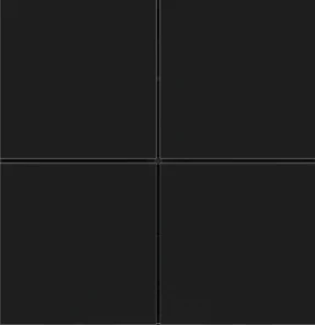 [EK-T4Q-GAE] EKINEX EK-T4Q-GAE Kit 4 tasti Linea 71 quadrati (30X30) Plastica Nero