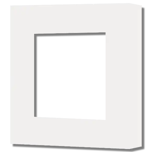 [CR-SC-45-1G-ST] Core Placche per prese finestra 45 x 45 - Finitura in Alluminio Soft-touch