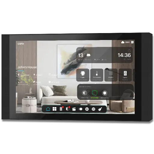 [CR-ECP-10-KNX-___-20-AS] Core Eclipse Home Controller Touch Panels Versione 2.0  - 10''- Finitura in alluminio spazzolato  