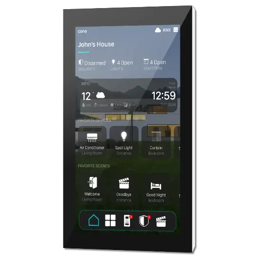 [CR-SFP-08-KNX-PLB-11] Core Surface Home Controller Touch Panels Versione 1.1 - 8''- Plastica