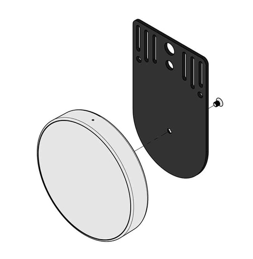 [THOM003850] AVA MM-NBM-BL Staffa montaggio a muro NANO BRAIN