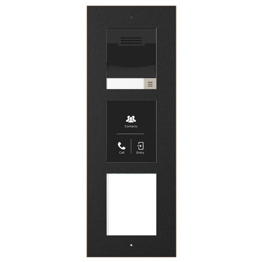 [THOM003907] CONTROL4 C4-DS3VK-3TSSM-BL Videocitofono IP da superficie a 3 moduli Nero