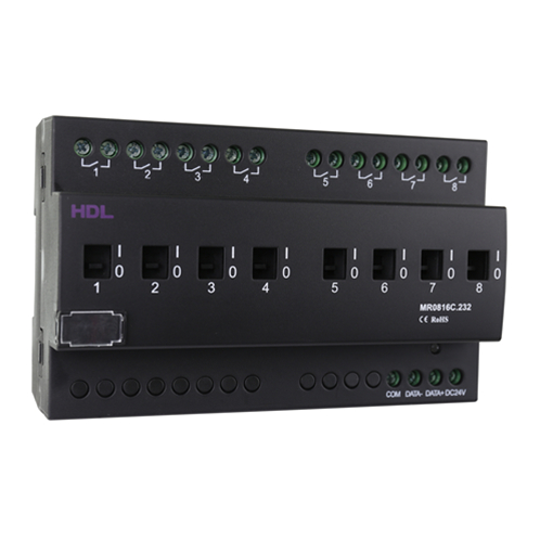 [THOM004077] HDL MR0816C.232 Attuatore barra DIN 8CH 16A Energy Meter