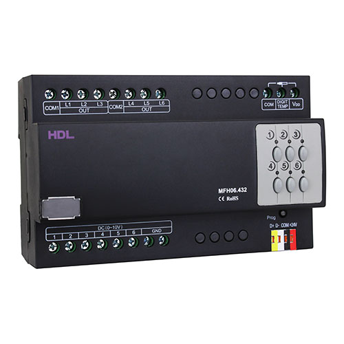 [THOM004089] HDL MFH06.432 Modulo barra DIN riscaldamento a pavimento 6CH