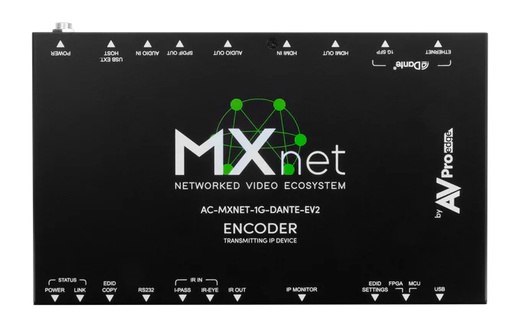 [THOM003593] AVPro Edge AC-MXNET-1G-DANTE-EV2 Trasmettitore 1G AV over IP Evolution II Dante