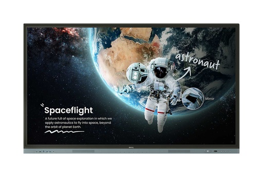 [TPLC001490] BENQ RM6504 Monitor smart board D-LED 65", 3840x2160, 450cd/mq